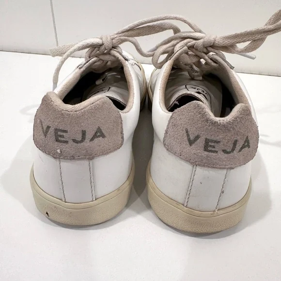 Veja women’s white Esplar leather sneakers size 5 - Picture 4 of 7